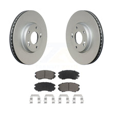 Charger l&#39;image dans la galerie, Front Coated Disc Brake Rotors Ceramic Pad Kit For 2006-2010 Hyundai Sonata 3.3L