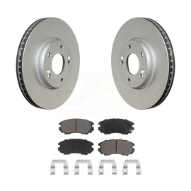 [Front] 2006-2010 Hyundai Sonata 3.3L Premium Coated Rotors & Ceramic Pads Brake Kit For Max Braking