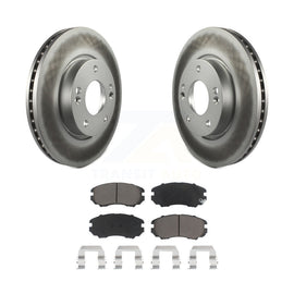 Front Coat Disc Brake Rotor Ceramic Pad Kit For Hyundai Kia Sonata Soul Sportage