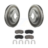 Front Coat Disc Brake Rotor Ceramic Pad Kit For Hyundai Kia Sonata Soul Sportage