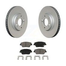 Load image into Gallery viewer, Front Coated Disc Brake Rotors And Ceramic Pad Kit For Hyundai Sonata Kia Optima