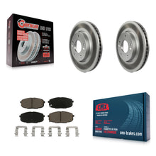 Load image into Gallery viewer, Front Coated Disc Brake Rotors And Ceramic Pads Kit For Kia Forte Koup Forte5