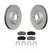 Load image into Gallery viewer, Front Coated Disc Brake Rotors And Ceramic Pads Kit For 2017-2019 Kia Soul EV