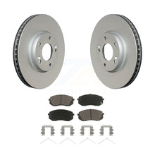 Load image into Gallery viewer, Front Coated Disc Brake Rotors And Ceramic Pads Kit For Hyundai Sonata