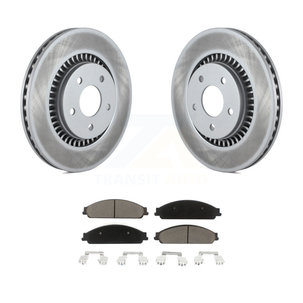 Front Coat Brake Rotors Ceramic Pad Kit For Ford Five Hundred Freestyle Taurus X