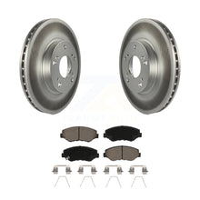 Load image into Gallery viewer, Front Coated Disc Brake Rotors And Ceramic Pads Kit For 2002-2004 Honda CR-V