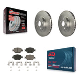 Front Coated Disc Brake Rotors And Ceramic Pads Kit For Scion tC Toyota Celica