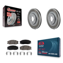 Load image into Gallery viewer, Front Coated Disc Brake Rotors And Ceramic Pads Kit For Kia Amanti Hyundai XG350