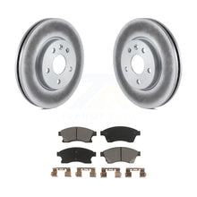 Charger l&#39;image dans la galerie, Front Coated Disc Brake Rotors Ceramic Pad Kit For Chevrolet Cruze Sonic Limited