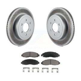 [Front] 2003-2004 Dodge Dakota Premium Coated Rotors & Ceramic Pads Brake Kit For Max Braking