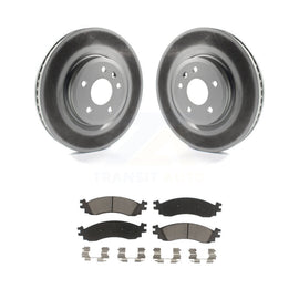 [Front] 2010-2012 Ford Taurus SHO Premium Coated Rotors & Ceramic Pads Brake Kit For Max Braking