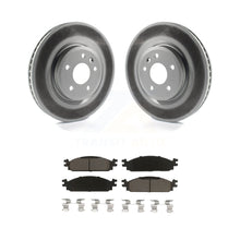 Charger l&#39;image dans la galerie, Front Coated Disc Brake Rotors And Ceramic Pads Kit For 2009-2010 Lincoln MKS