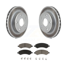 Charger l&#39;image dans la galerie, Front Coated Brake Rotors Ceramic Pad Kit For Dakota Dodge Mitsubishi Raider Ram