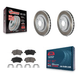 Front Coated Brake Rotor Ceramic Pad Kit For Mercedes-Benz C240 CLK350 C320 C280