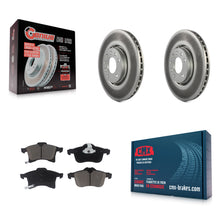 Charger l'image dans la galerie, [Front] 2008-2009 Saturn Astra Premium Coated Rotors &amp; Ceramic Pads Brake Kit For Max Braking