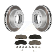 Charger l&#39;image dans la galerie, Front Coat Disc Brake Rotors Ceramic Pad Kit For Ford F-350 Super Duty F-250 4WD