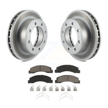 Charger l&#39;image dans la galerie, Front Coat Brake Rotor Ceramic Pad Kit For Ford F-250 Super Duty F-350 Excursion