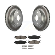 Charger l&#39;image dans la galerie, Front Coated Disc Brake Rotors And Ceramic Pads Kit For Dodge Ram 1500 Durango