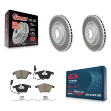 Load image into Gallery viewer, Front Coated Disc Brake Rotors And Ceramic Pads Kit For Volkswagen CC