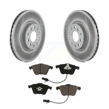 Charger l&#39;image dans la galerie, Front Coated Disc Brake Rotors And Ceramic Pads Kit For Volkswagen CC Passat