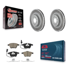Load image into Gallery viewer, Front Coated Disc Brake Rotors And Ceramic Pads Kit For Volkswagen CC Passat