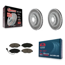 Load image into Gallery viewer, Front Coated Disc Brake Rotors And Ceramic Pads Kit For Volkswagen GTI Jetta