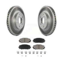 Charger l&#39;image dans la galerie, Front Coated Brake Rotor &amp; Ceramic Pad Kit For Toyota Prius Lexus CT200h Plug-In