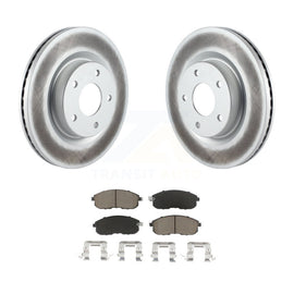 Front Coated Disc Brake Rotors And Ceramic Pads Kit For Nissan Altima