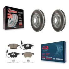 Load image into Gallery viewer, Front Coated Disc Brake Rotors And Ceramic Pads Kit For Audi A4 Quattro