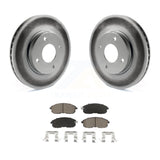 Front Coated Disc Brake Rotors And Ceramic Pads Kit For Nissan Sentra Versa Cube