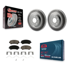 Charger l'image dans la galerie, Front Coated Disc Brake Rotors And Ceramic Pads Kit For Nissan Sentra Juke