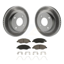 Charger l&#39;image dans la galerie, Front Coated Disc Brake Rotors &amp; Ceramic Pad Kit For 2009-2011 Nissan Versa 1.6L