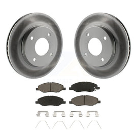 [Front] 2009-2011 Nissan Versa 1.6L Premium Coated Rotors & Ceramic Pads Brake Kit For Max Braking