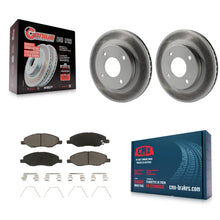 Charger l'image dans la galerie, [Front] 2009-2011 Nissan Versa 1.6L Premium Coated Rotors &amp; Ceramic Pads Brake Kit For Max Braking