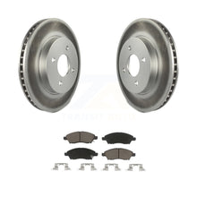 Charger l&#39;image dans la galerie, Front Coated Disc Brake Rotors And Ceramic Pads Kit For Nissan Versa Note Micra