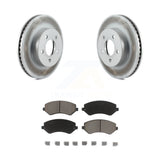 [Front] 2002-2007 Jeep Liberty Premium Coated Rotors & Ceramic Pads Brake Kit For Max Braking