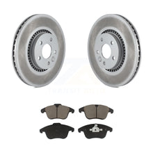 Charger l&#39;image dans la galerie, Kit de rotors de frein à disque à revêtement avant et de plaquettes en céramique pour Land Rover LR2 2008 – 2015 