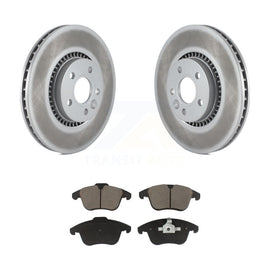 [Front] 2008-2015 Land Rover LR2 Premium Coated Rotors & Ceramic Pads Brake Kit For Max Braking