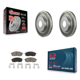 Front Coated Disc Brake Rotors And Ceramic Pads Kit For Nissan Sentra