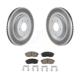 Front Coated Disc Brake Rotors And Ceramic Pads Kit For Nissan Sentra Juke