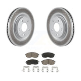 Front Coated Disc Brake Rotors And Ceramic Pads Kit For Nissan Sentra Juke