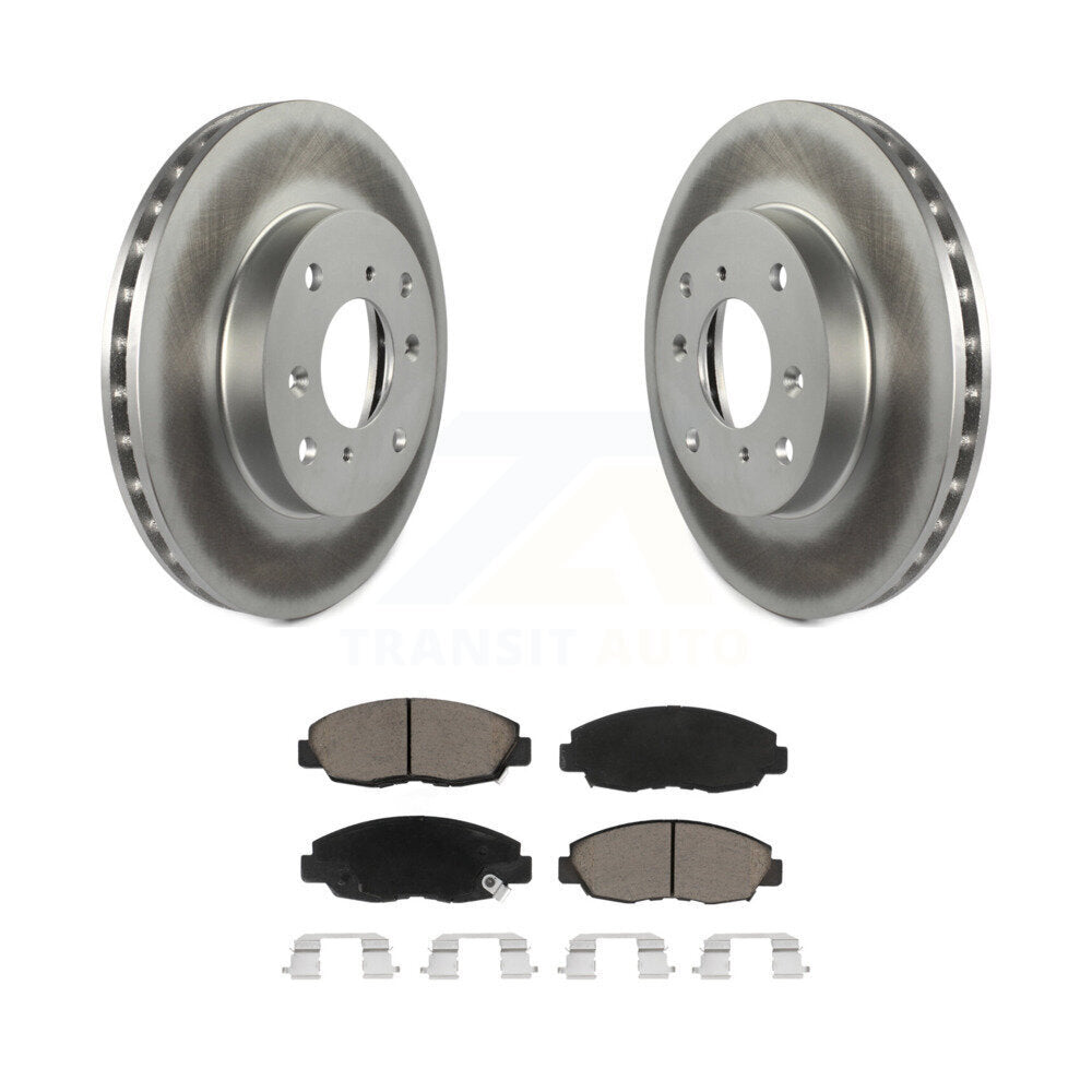 Kit de rotors de frein à disque et de plaquettes en céramique avec revêtement avant, pour Honda Accord Acura CL 