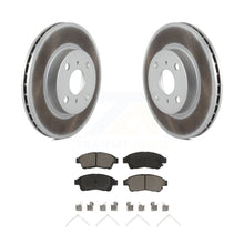 Load image into Gallery viewer, Front Coated Brake Rotors Ceramic Pad Kit For 1993-1997 Toyota Corolla Geo Prizm