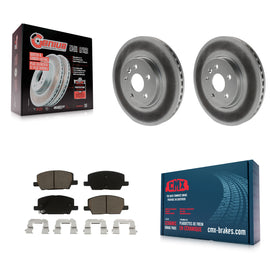 Front Coated Disc Brake Rotors & Ceramic Pad Kit For Chevrolet Trax Buick Encore