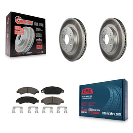 Front Coat Brake Rotors Ceramic Pad Kit For Chevrolet Tahoe GMC Suburban 1500 XL