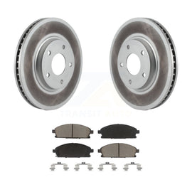 [Front] 2004-2009 Nissan Quest Premium Coated Rotors & Ceramic Pads Brake Kit For Max Braking