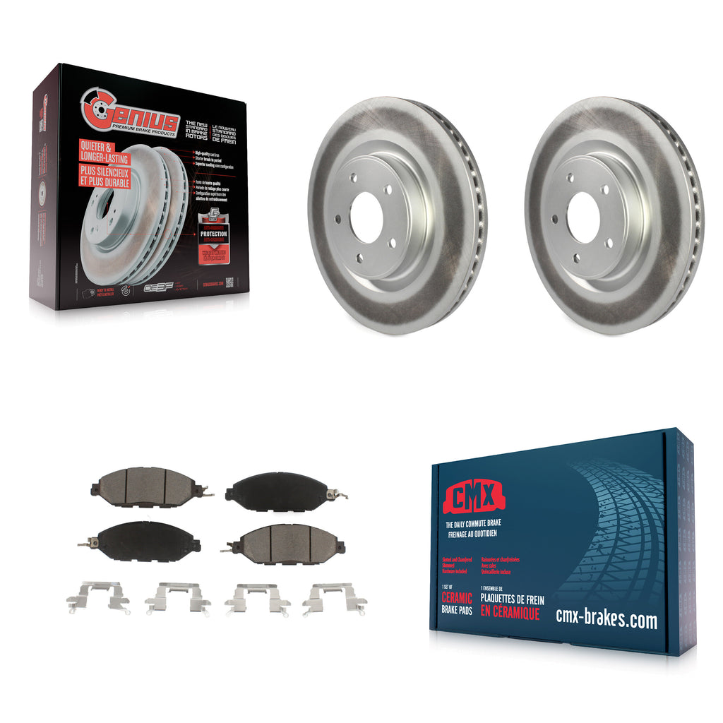 Rotor de frein à revêtement avant et Kit de plaquettes en céramique pour Nissan Pathfinder Murano INFINITI 