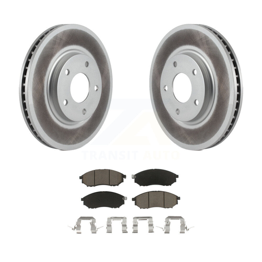 Kit de rotors de frein à disque à revêtement avant et de plaquettes en céramique pour INFINITI Q45 M45 