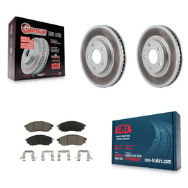 Front Coated Disc Brake Rotors And Ceramic Pads Kit For INFINITI Q45 M45