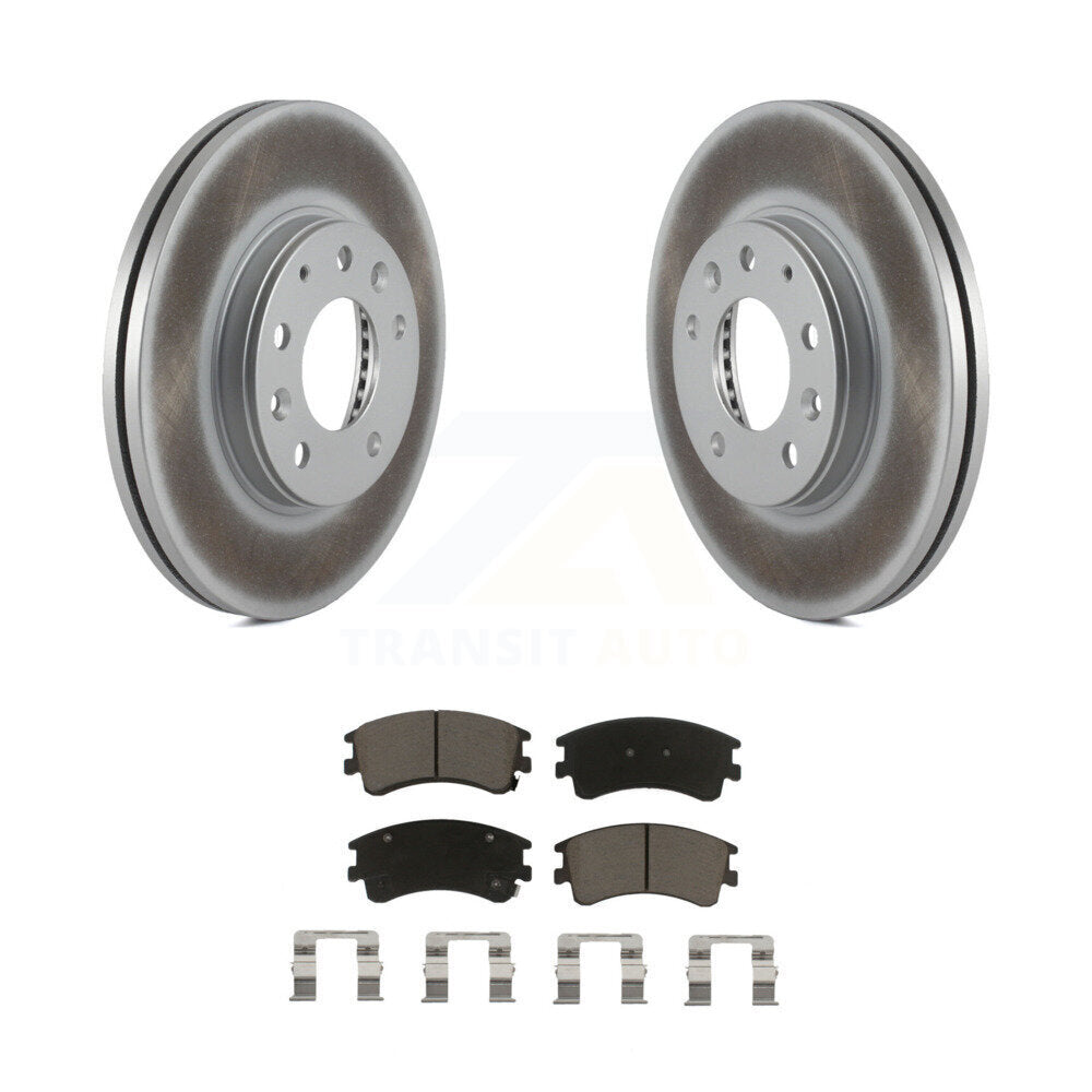 Rotors de frein à disque avec revêtement avant et kit de plaquettes en céramique pour Mazda 6 2003-2005 